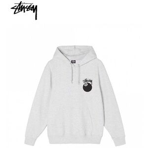 New Stussy 8 ball Gray Hoodie